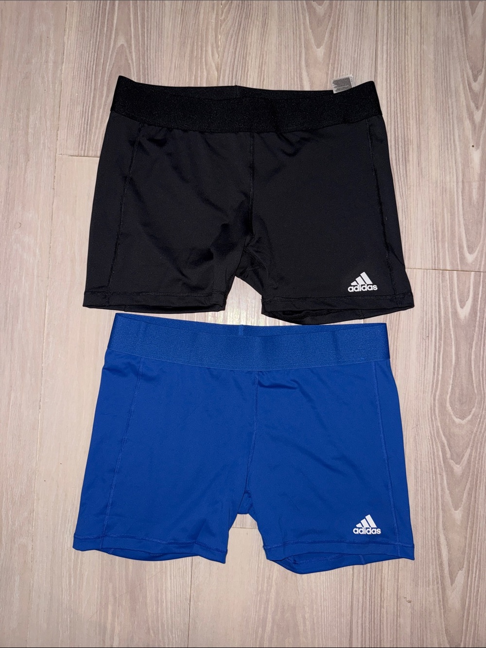 2 for 1 adidas women’s athletic Shorts Duo - Black & Blue